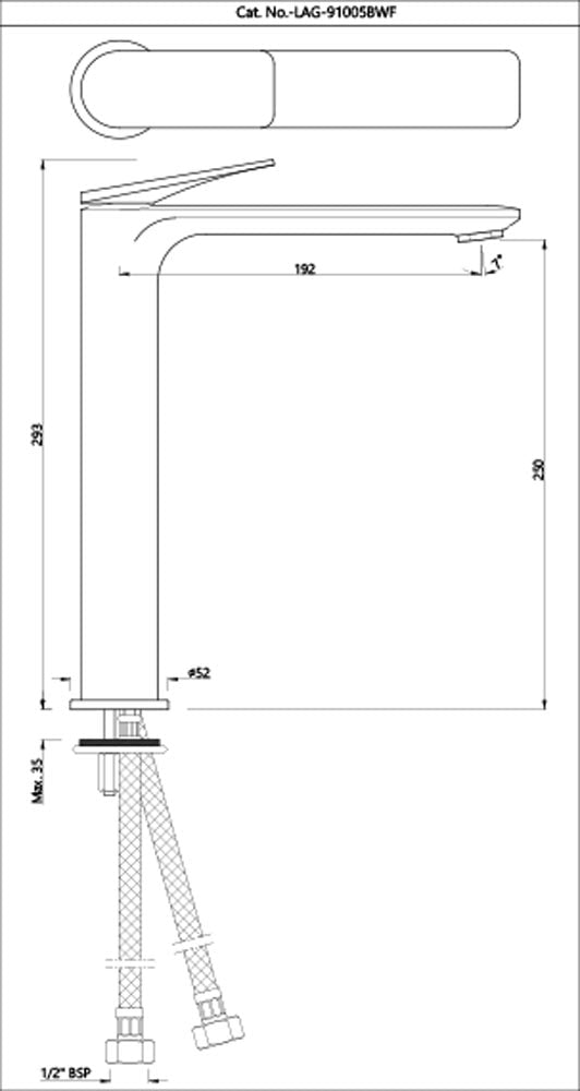 Single Lever Tall Boy - Chrome LAG-CHR-91005BWF