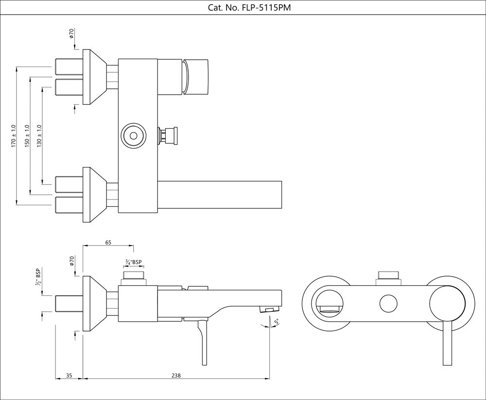Florentine Prime Single Lever Tall Boy – Chrome FLP‑CHR‑5005BPM