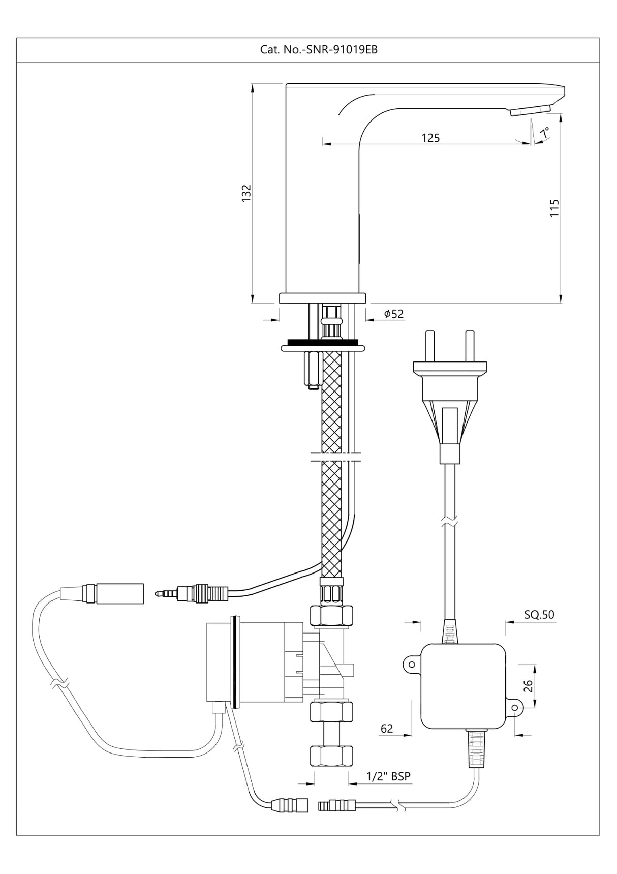 Laguna Sensor Faucet SNR‑CHR‑91019EB