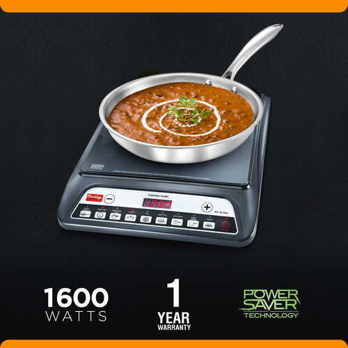 PIC 20 NEO Induction Cooktop 1600W | Indian Menu Options | Automatic Voltage Regulator | Timer with User Pre-Set | Anti-Magnetic Wall