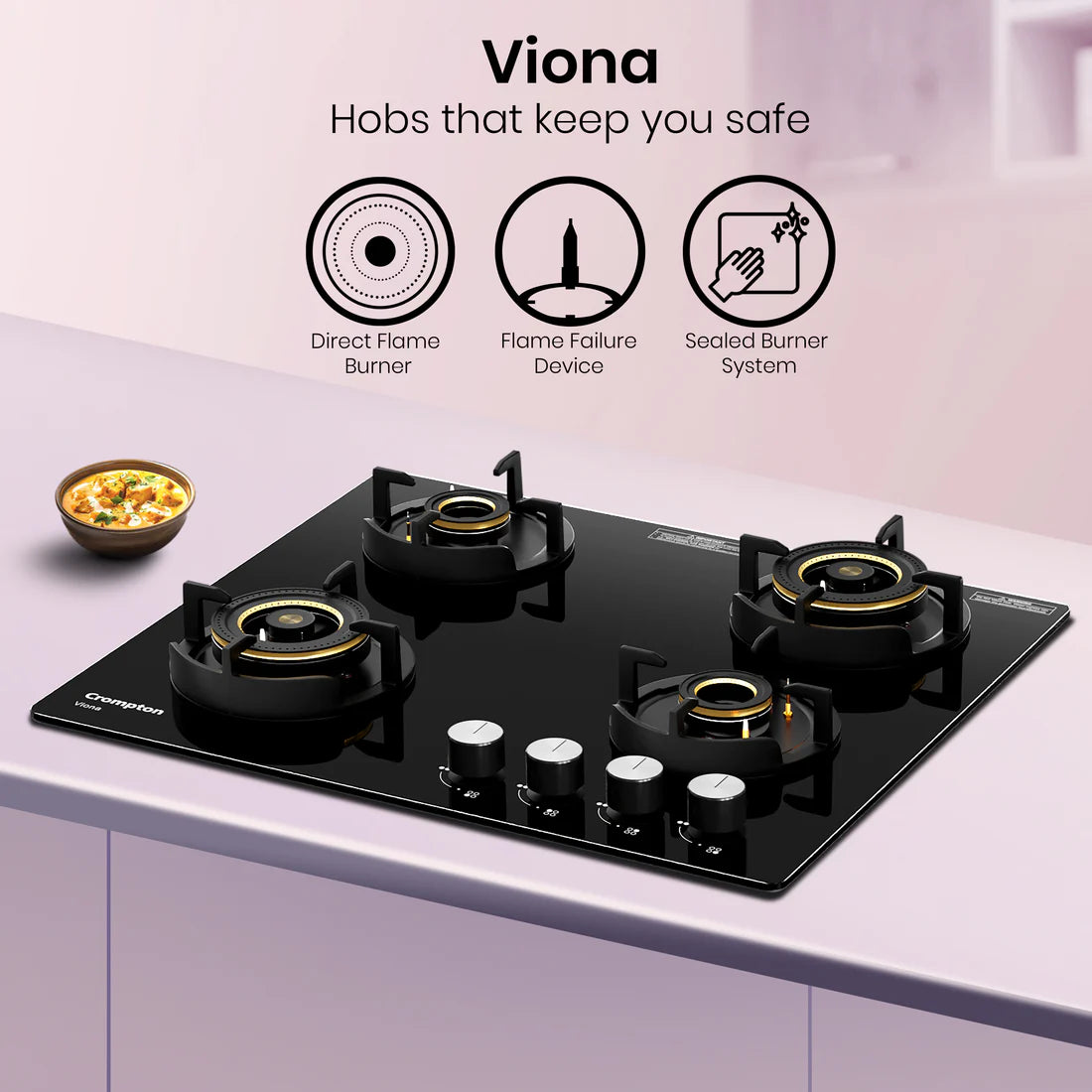 Hob Viona 60 cm 4 Burner