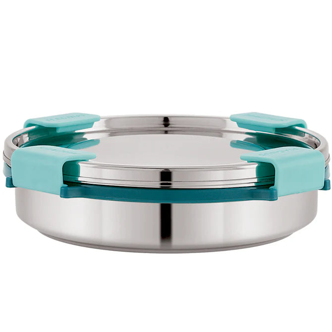 Stainless Steel Airtight Leakproof Storage Container with Rev Lock Lid – 400ML – Premium Kitchen Accessories Item, Ideal Lunch Box, Perfect Lunch Box for Office Men