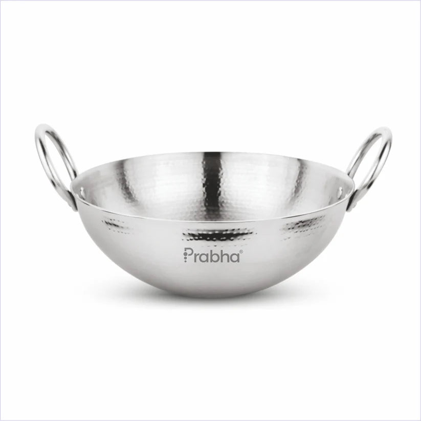 Magnum Capsule Bottom Hammered Kadhai Without Lid – 3.4L, 28cm