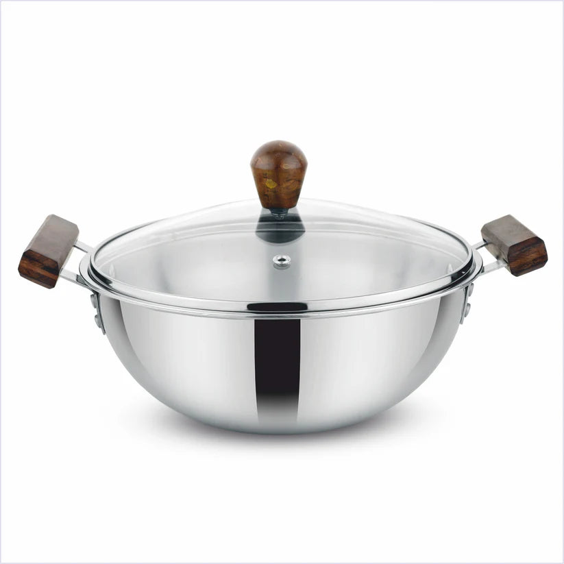 Prochef Deep Kadhai With Lid – 2.8L, 22cm
