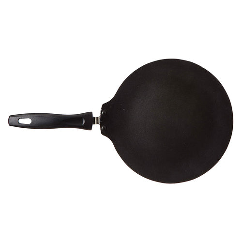 Omega Deluxe Induction Base Non-Stick Aluminium Flat Dosa Tawa, 28 cm, Red 36729