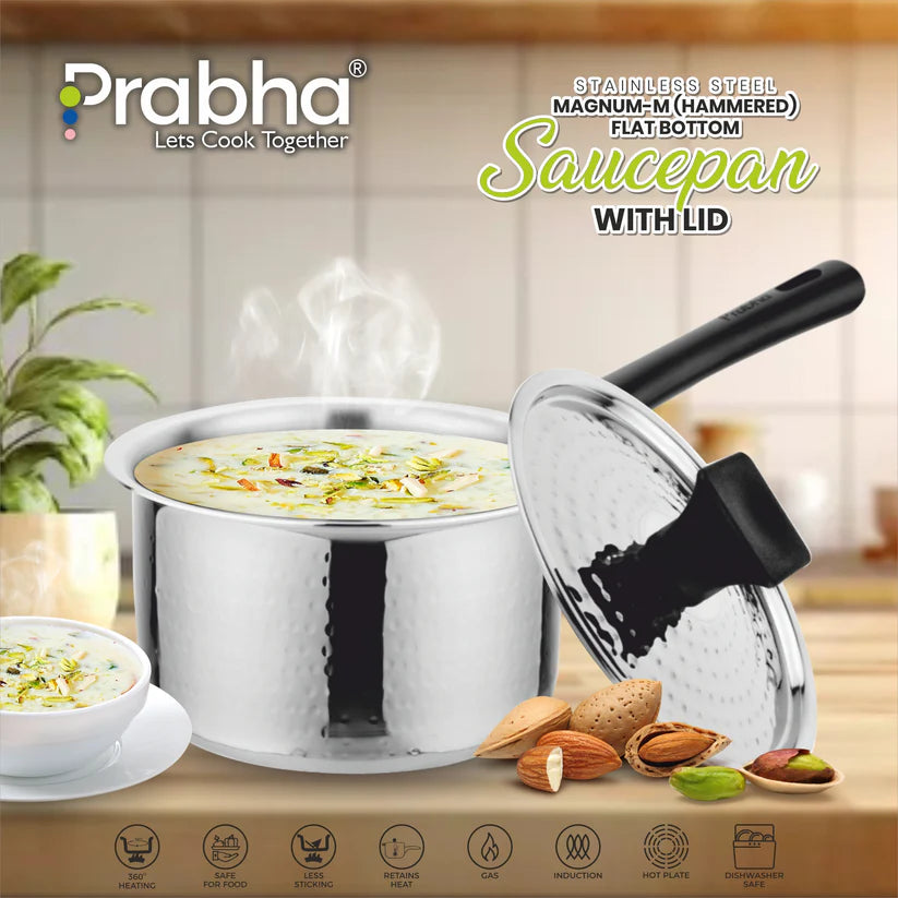 Magnum Hammered Saucepan With Lid – 14cm, 1.2L