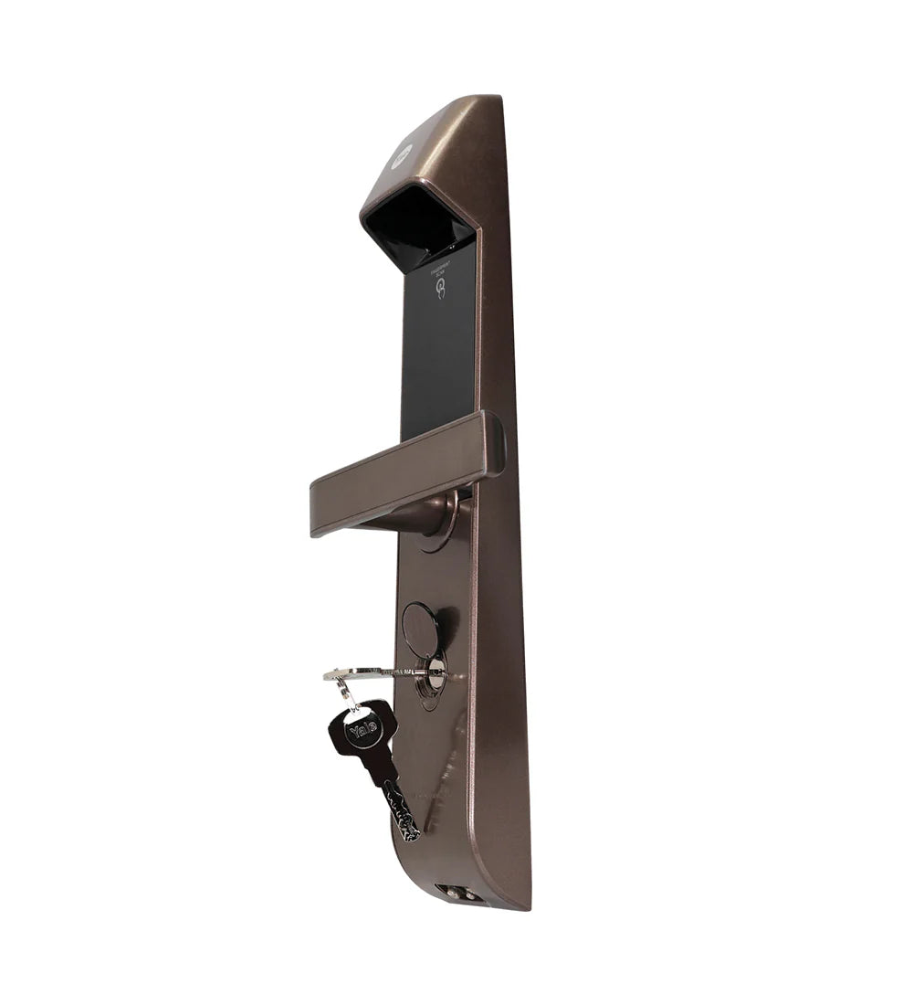 YDM 4115-A Series Biometric Smart Lock (Brown)