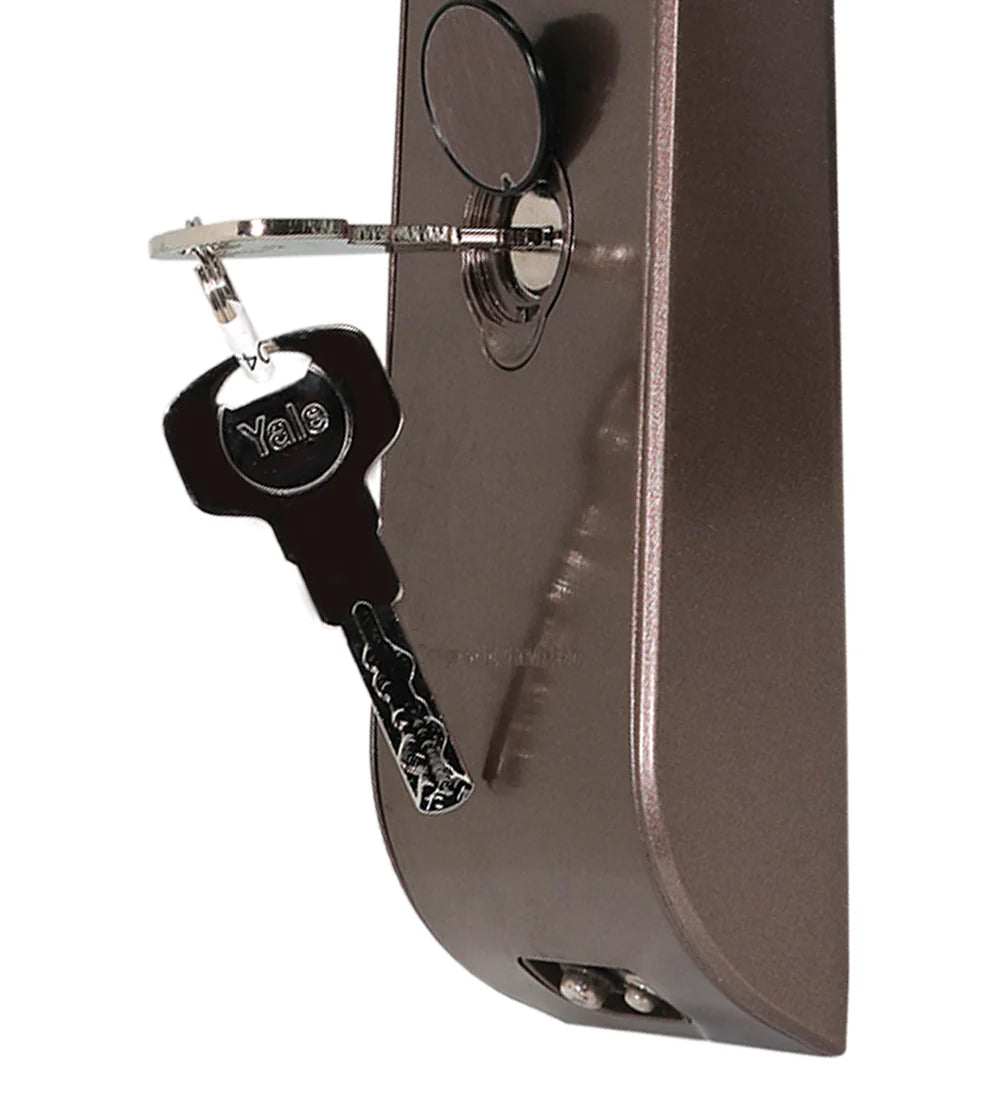 YDM 4115-A Series Biometric Smart Lock (Brown)