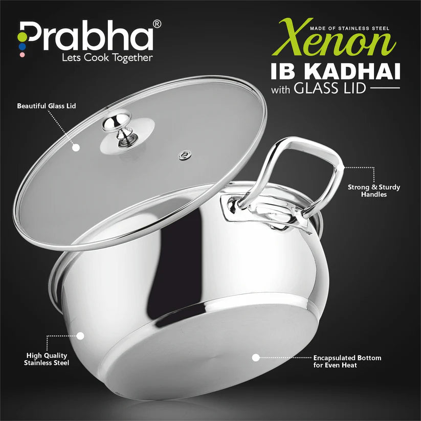 Xenon IB Kadhai With Lid – 2L, 20cm