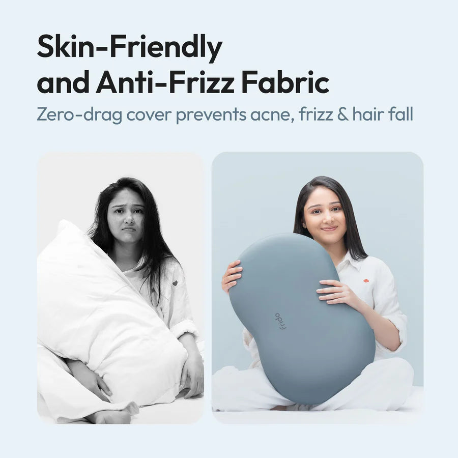 Cuddle Sleep Pillow with Ultra-Soft Memory Foam, Skin-Friendly Fabric & Travel Pouch