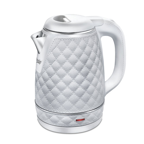 PKCT 1.5 Litre Electric Kettle with Designer Cool Touch Exterior| Stainless Steel Inner Body| Dry Heat Protection|White