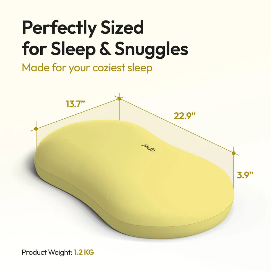 Cuddle Sleep Pillow with Ultra-Soft Memory Foam, Skin-Friendly Fabric & Travel Pouch