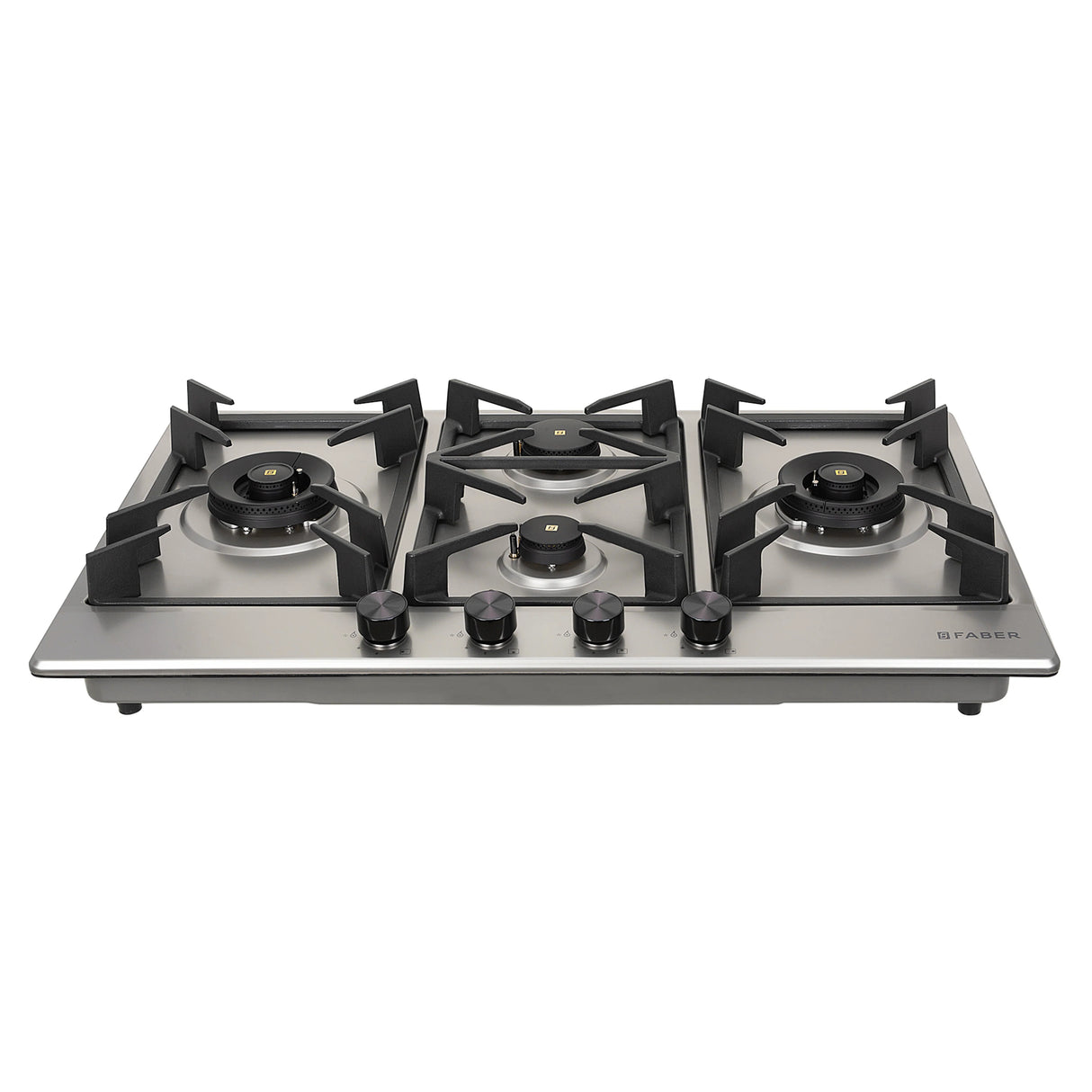 HOB INSPIRIA 904 BR AI FFD SS PNG 90 cm 4 Burner Built-In Gas Hob with Flame Failure Device, SUS 304 Stainless Steel