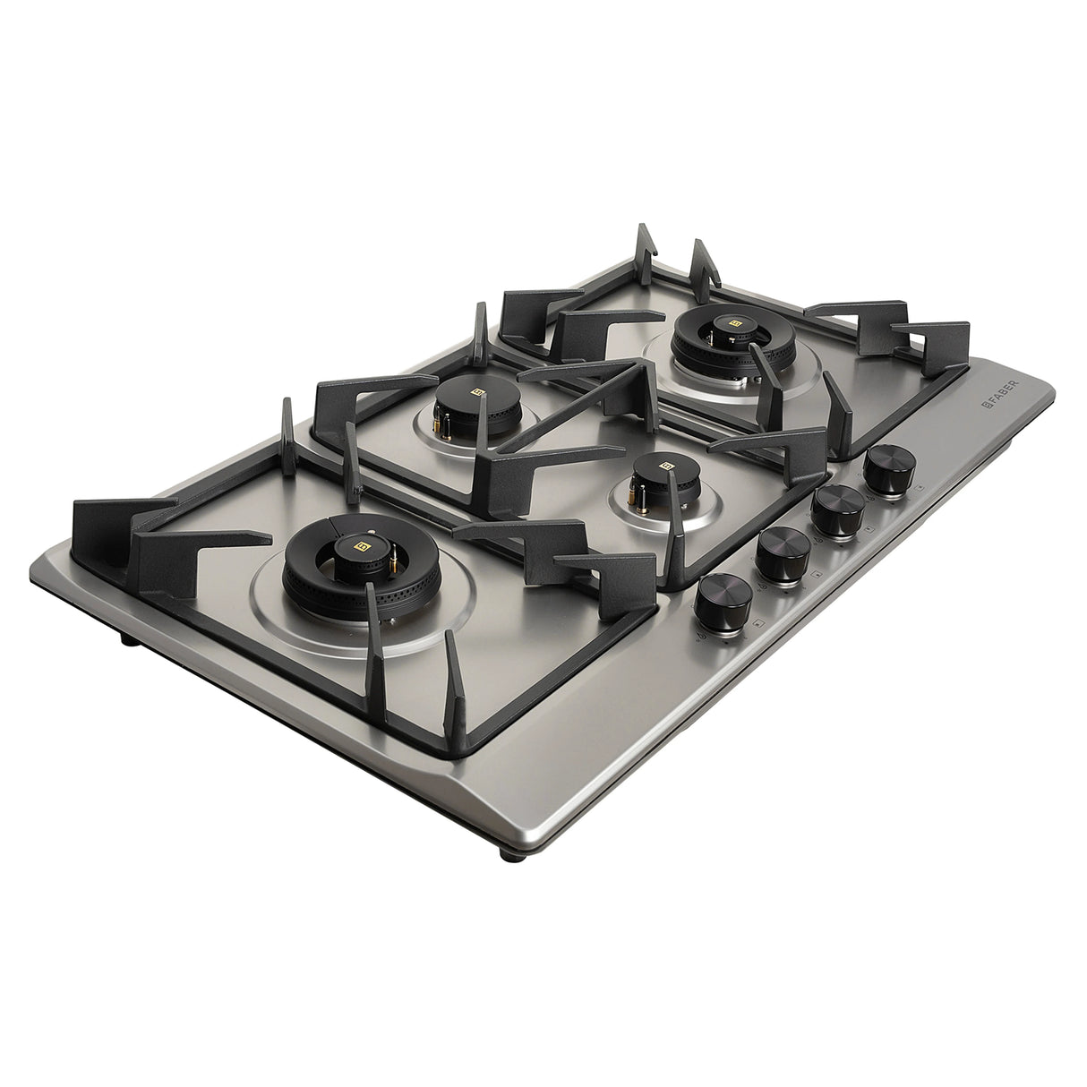 HOB INSPIRIA 904 BR AI FFD SS PNG 90 cm 4 Burner Built-In Gas Hob with Flame Failure Device, SUS 304 Stainless Steel