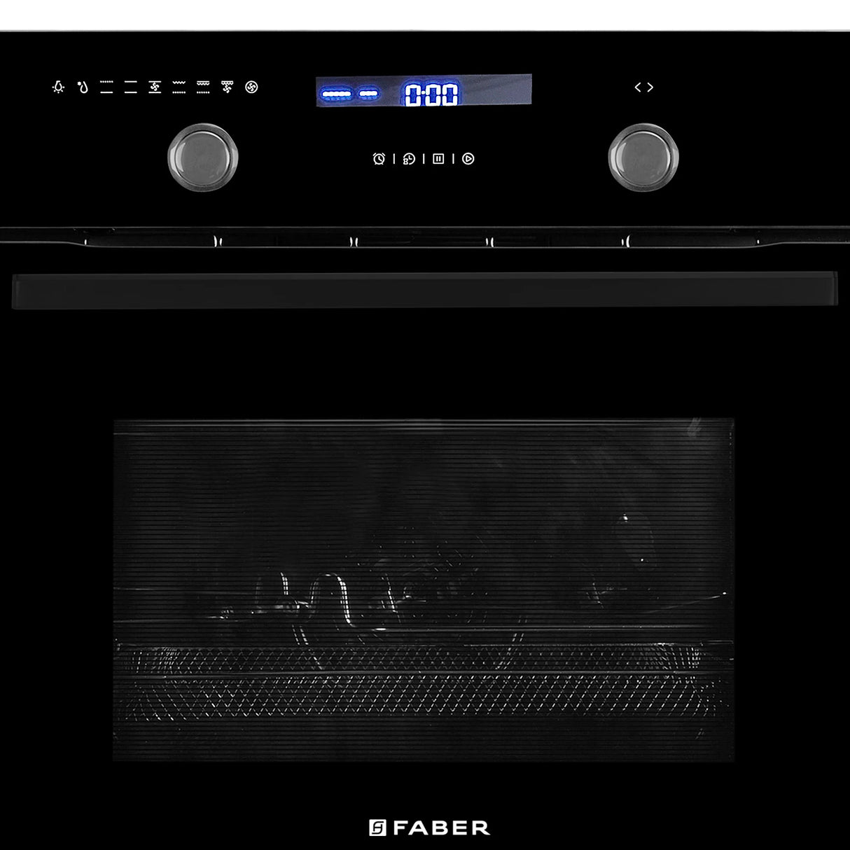 FBIO 82L 11F AF BK Built-in Oven 60 cm 82 Litres with Air Fry, Rotisserie & 3D Hot Air
