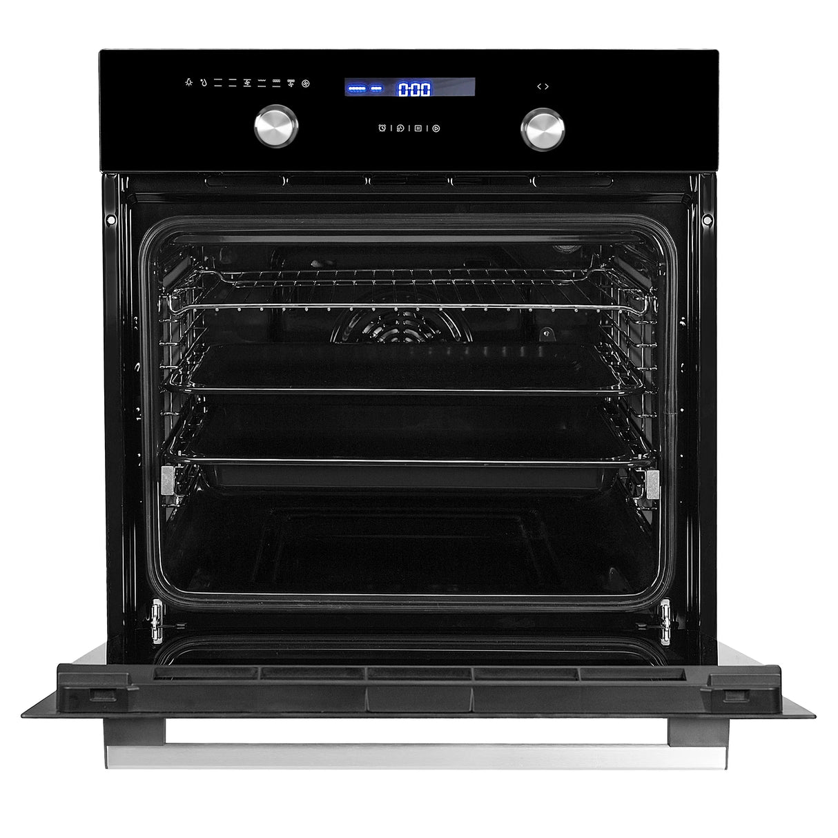FBIO 75L 9F BK Built-In Oven with 9 Cooking Functions & 3D Hot Air Circulation