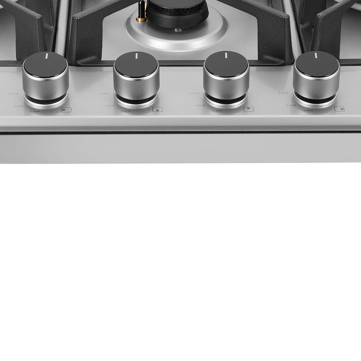 HOB INSPIRIA 754 BR AI FFD SS PNG 75 cm 4 Burner Built-In Gas Hob with Flame Failure Device, SUS 304 Stainless Steel