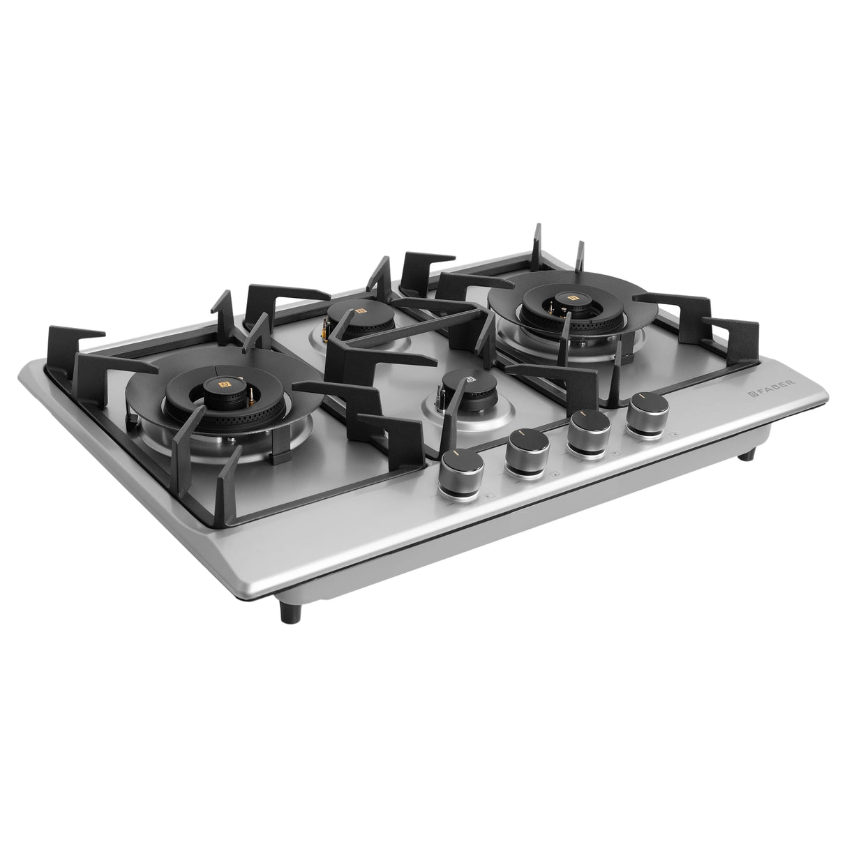HOB INSPIRIA 754 BR AI FFD SS PNG 75 cm 4 Burner Built-In Gas Hob with Flame Failure Device, SUS 304 Stainless Steel
