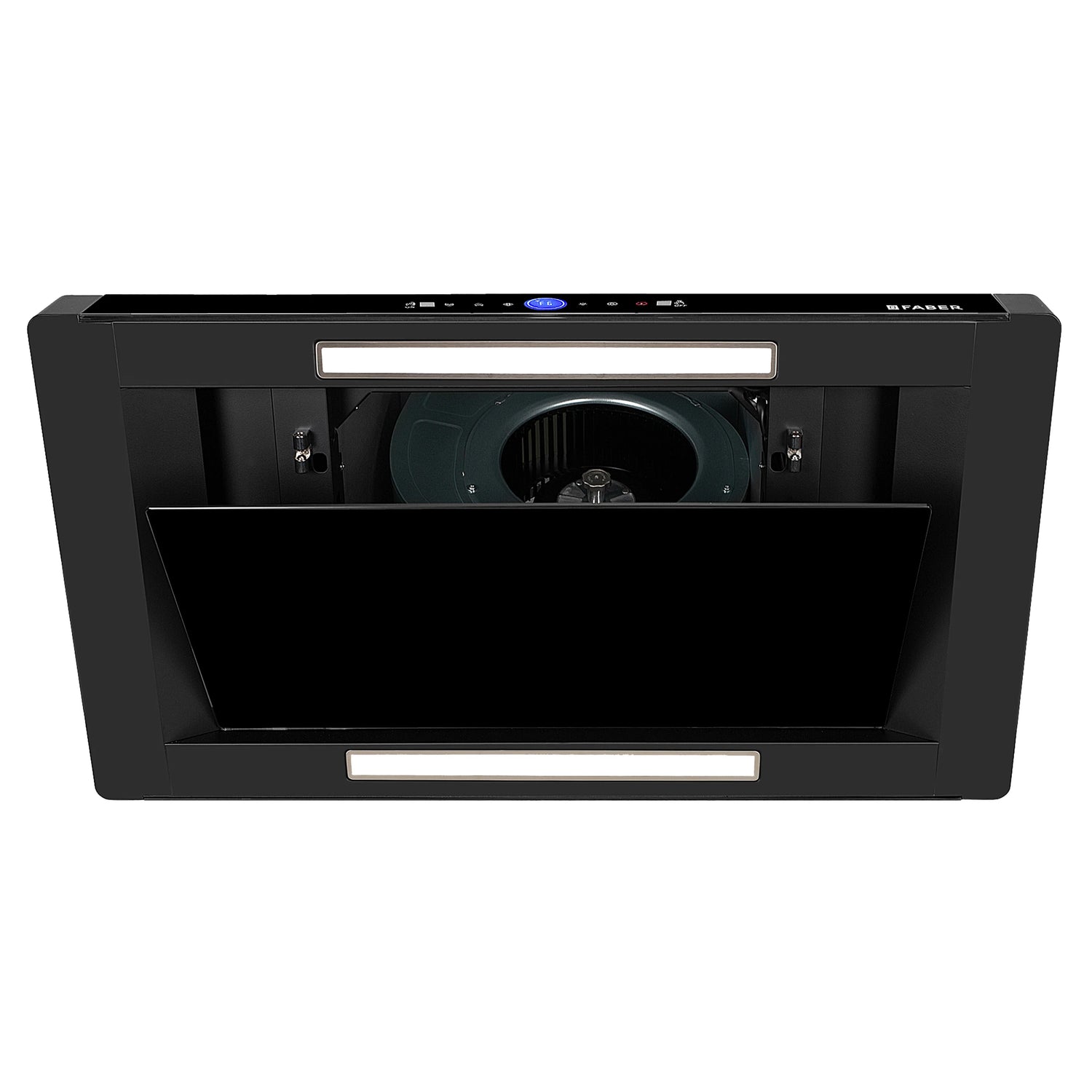 HOOD BLOOM FL BK 90 Island Chimney with 1500m³/hr Suction, BLDC Motor, Gesture & Dual Touch Control - 345.0717.217