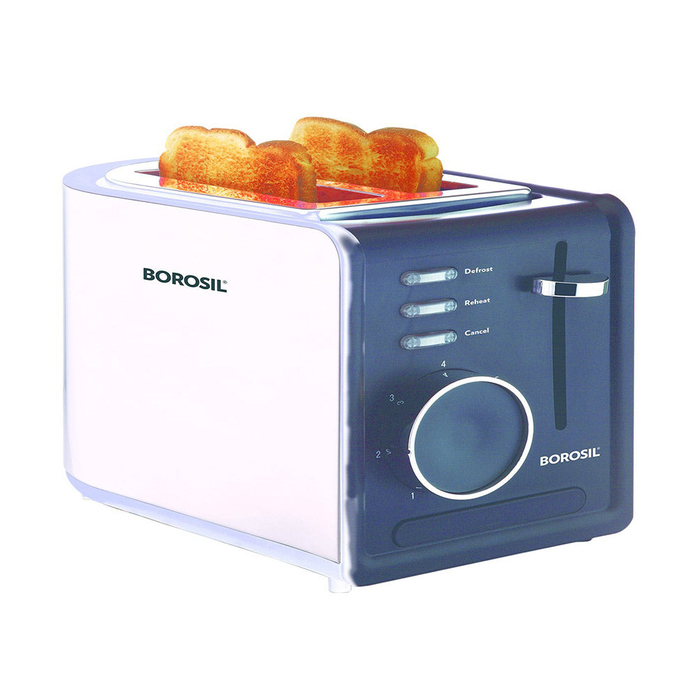 BTO850WSS21 850-Watt Krispy 2 Slice Pop-up Toaster (Black ,Silver)