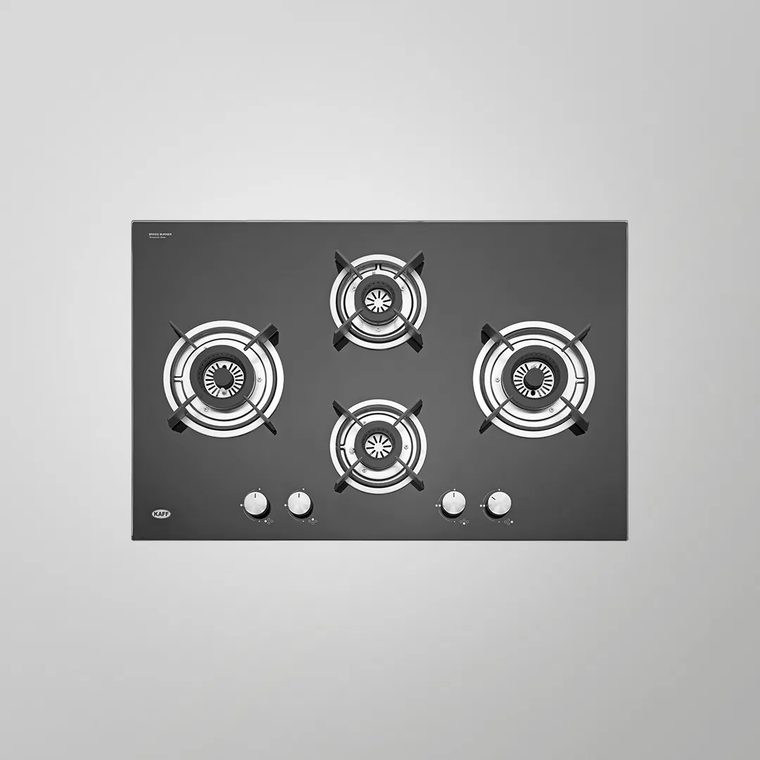 HBR 784 C – 78cm Built-in Hob with 4 Brass Burners & Auto Ignition