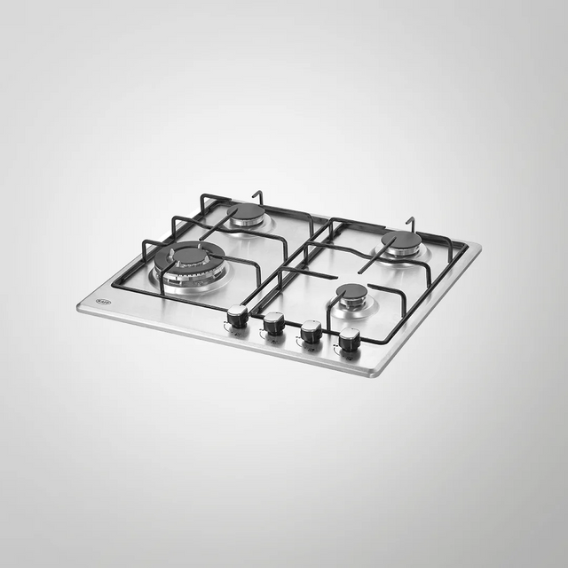 KAFF  NE 4B 60 SS 4 Gas Burner With 1 Triple Ring Burner | Stainless Steel | Built In Hob