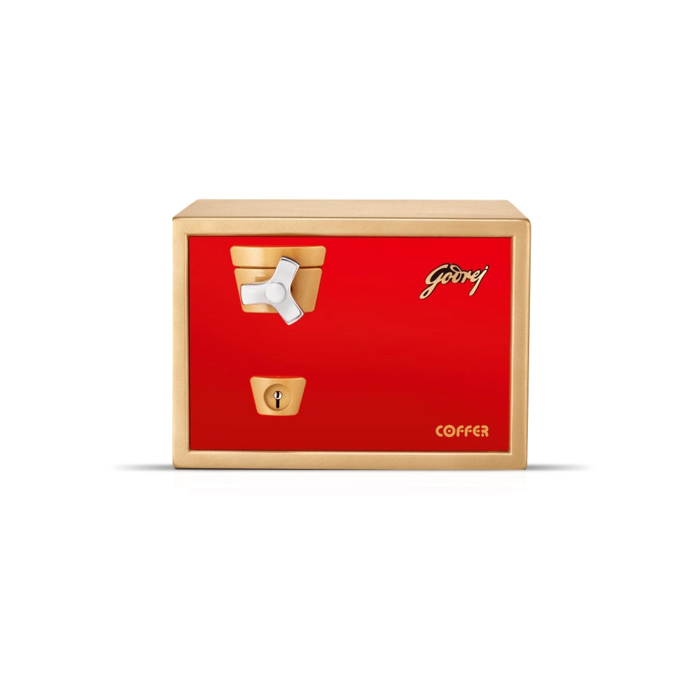 Premium Coffer V1 Red Home Locker with Key Lock