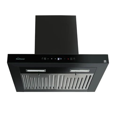 60 cm Wall Mounted Chimney - CH LARA 60 BK AC GC