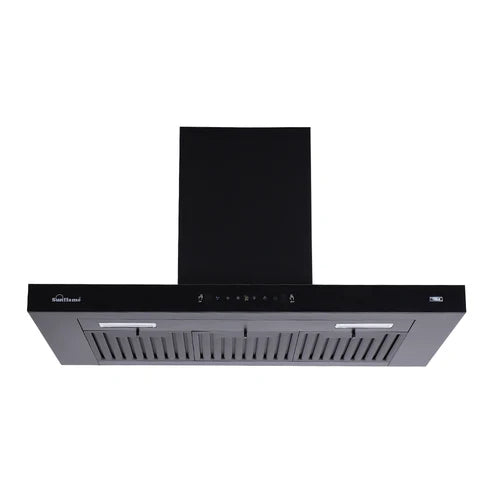 90 cm Wall Mounted Chimney - CH LARA 90 BK AC GC