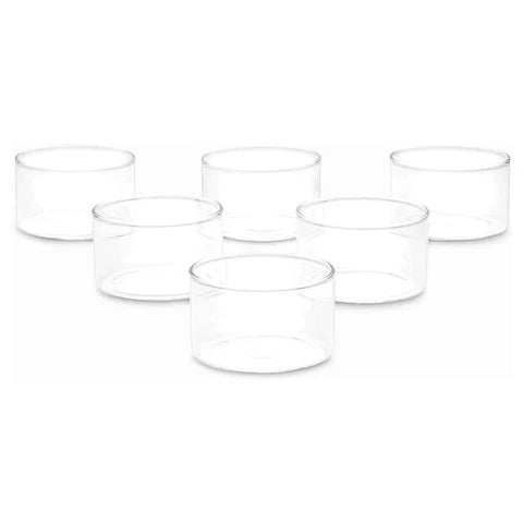 Borosil Small Vision Katori, Set of 6 Oven, Micro, Fridge Safe 105 ml x 6
