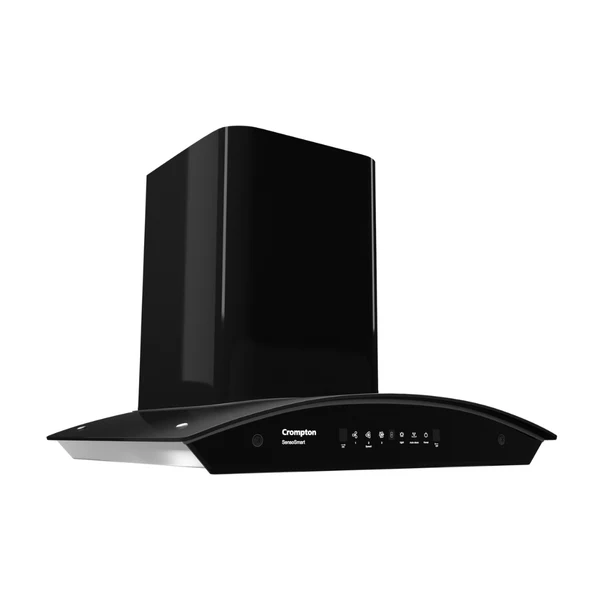 Crompton CHD-SSC60BFE-MBL-Curved Wall Mounted Chimney SensoSmart 60 cm