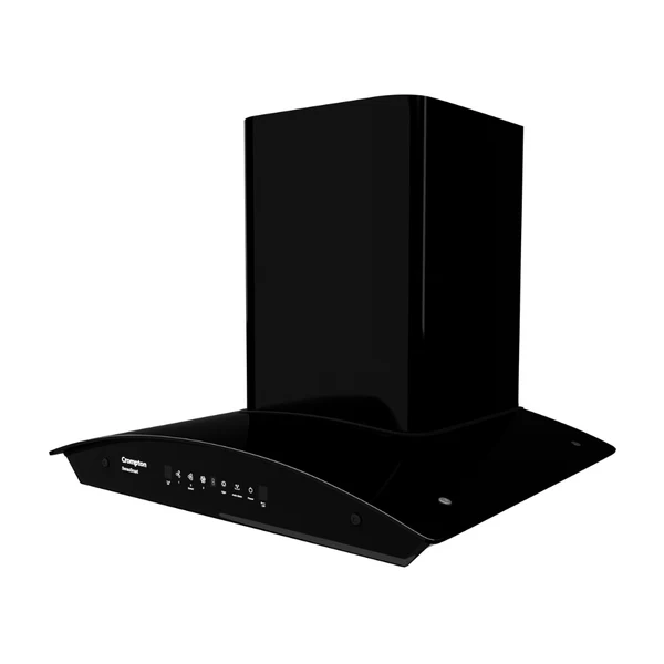 Crompton CHD-SSC60FLE-MBL-Curved Wall Mounted Chimney SensoSmart 60 cm