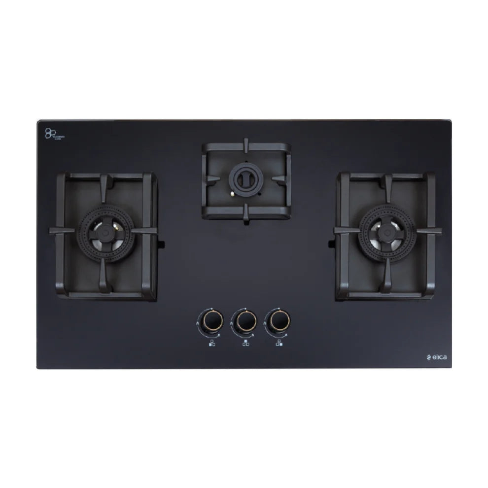 FLEXI DFS PRO AB 3B 75 DX Built in Gas Hob - Toughened Glass, Auto Ignition, Fully Sealed 3 Burners