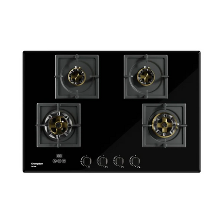 Crompton HOB-OPFB784TI-MBL-Built-InGasHob 4 Burner Hob Optime Series 78 cm