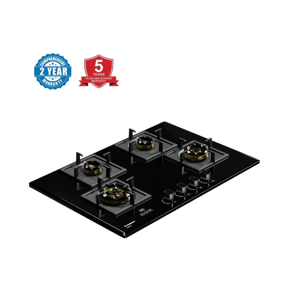 Crompton HOB-OPFB784TI-MBL-Built-InGasHob 4 Burner Hob Optime Series 78 cm