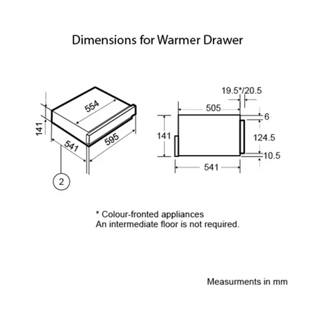 Crompton WD-GACON20L-MBL-Warmer Drawer Warmer Drawer