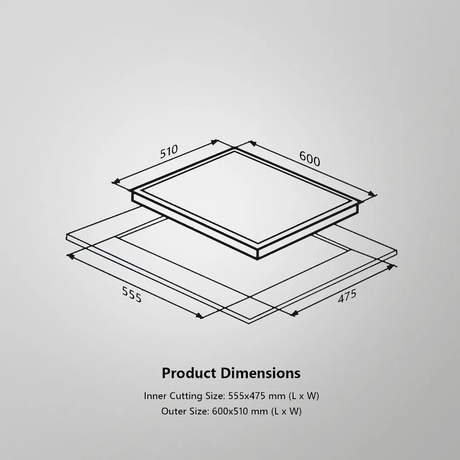 8 MM Thick Toughened Glass Bevelled Black Tempered Glass (Black)