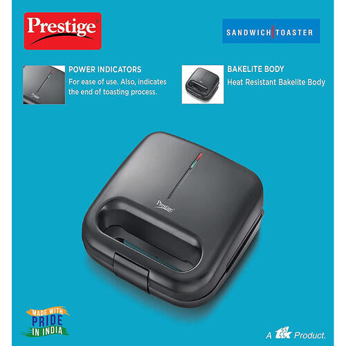 PSDP 01 New Deep Sandwich Maker 750W with Non-stick Heating Plates
