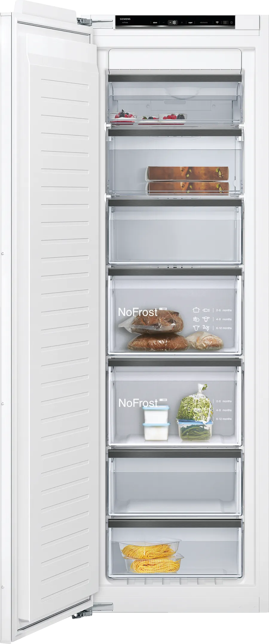 iQ700 GI81NHD30I Built-in Freezer 212L – 177.2 cm, noFrost, varioZone, Home Connect