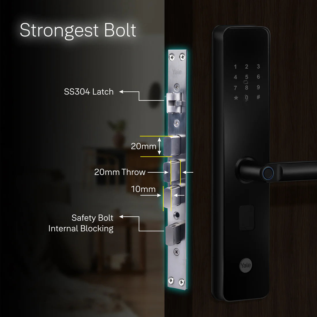 YDME 100 NxT Smart Door Lock (Black)