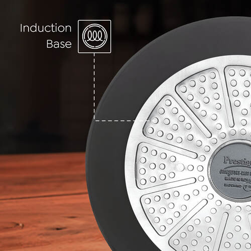 Omega Die-Cast Plus Aluminium Non-Stick Tawa, 31 cm, Induction Base – 30530