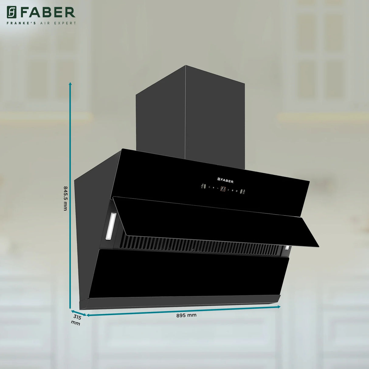 HOOD AETHER BLDC HC SC BK 90 WALL MOUNTED BLACK
