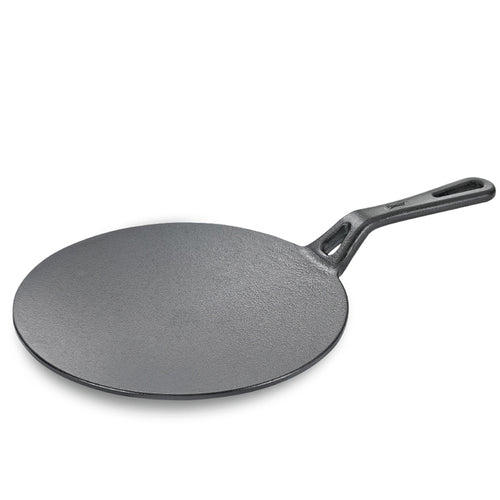 Prestige Cast Iron Scratch Resistant Concave Tawa, 25cm (Black) 30556