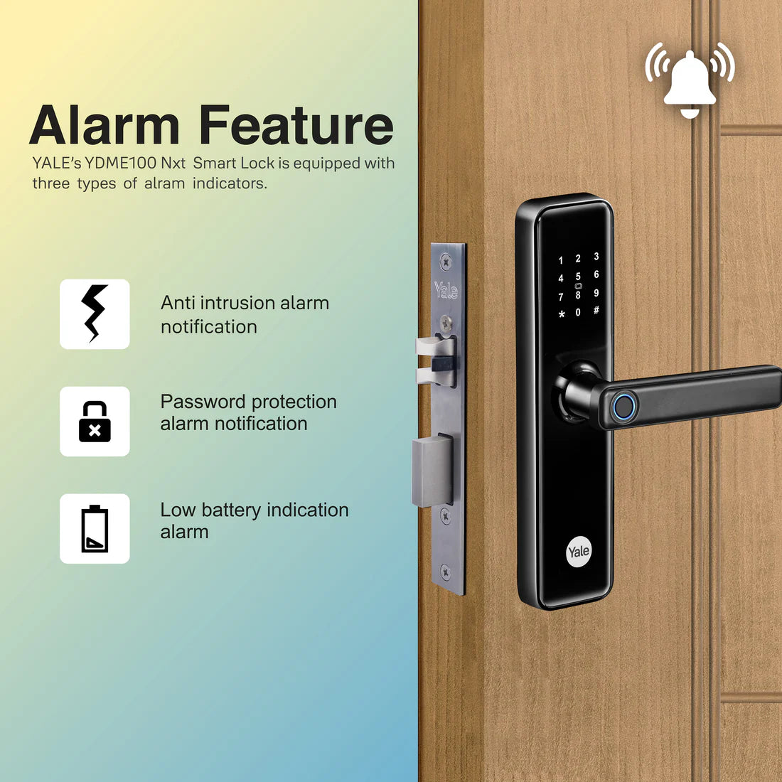 YDME 50 NxT Smart Door Lock (Black)