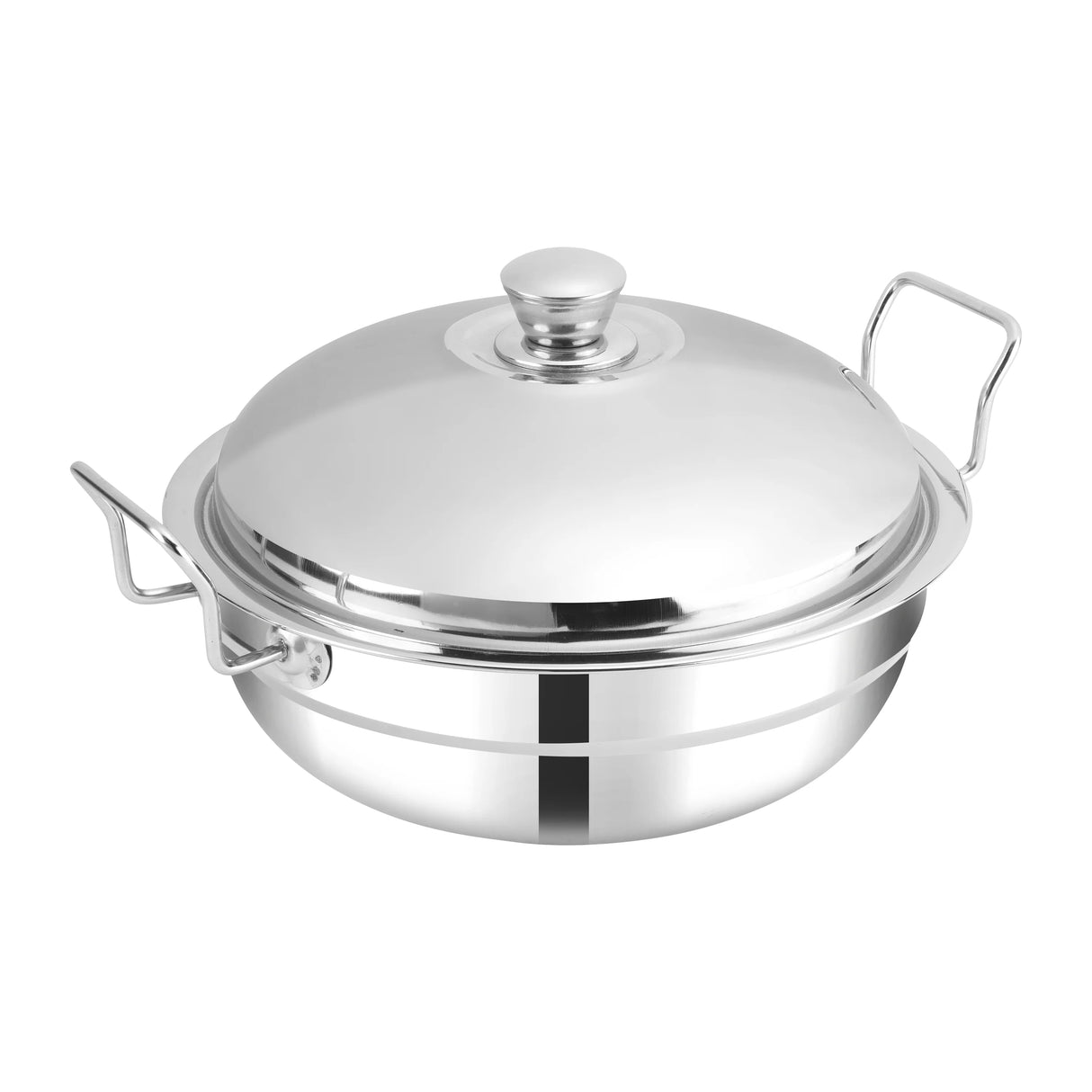 5 liter Stainless Steel Multi Kadai with 6 Plates - 28cm, 2 Idli Plates, 2 Dhokla Plates, 1 Patra & Mini Idli plate, All in one, Idli maker