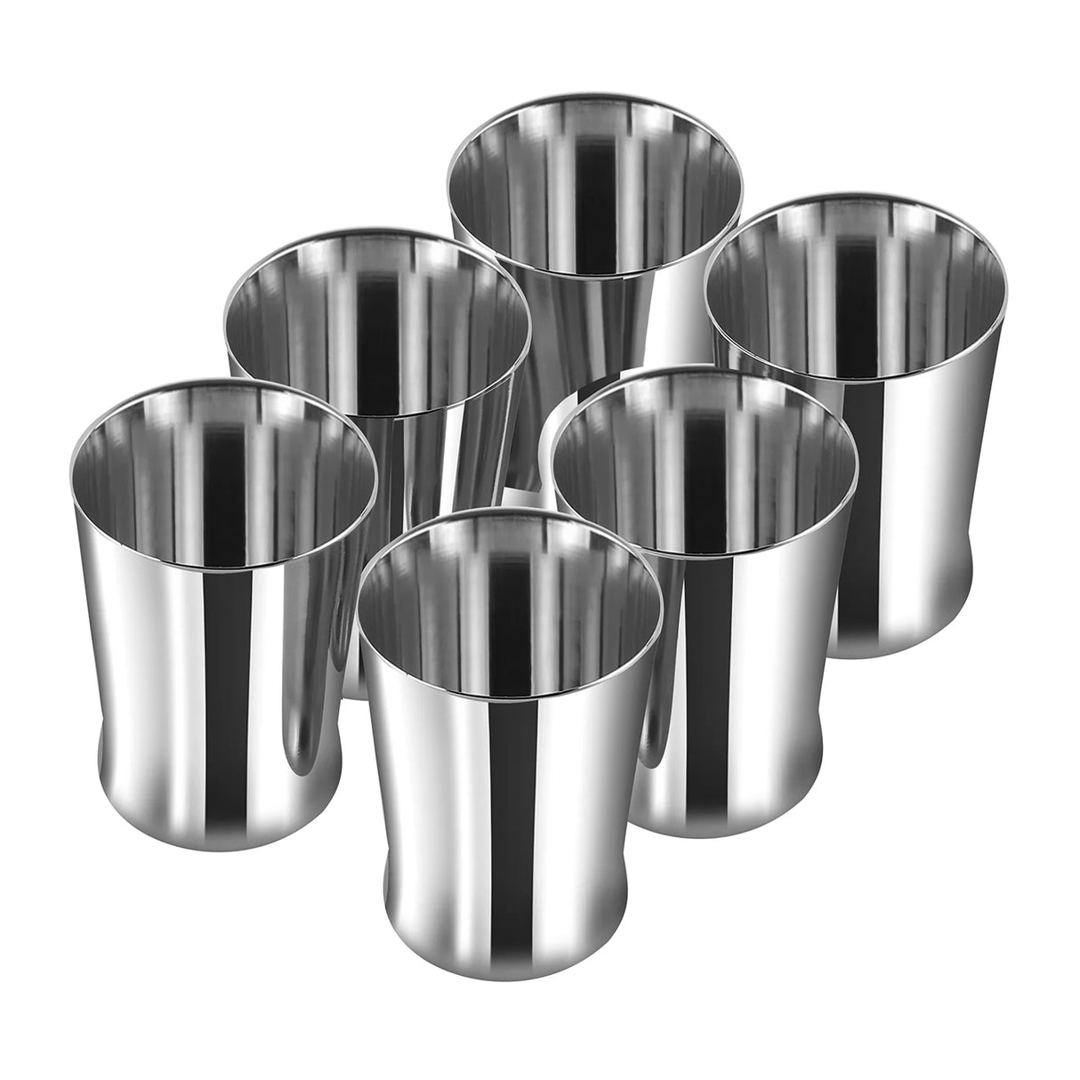 Milano Stainless Steel Glass Set of 6