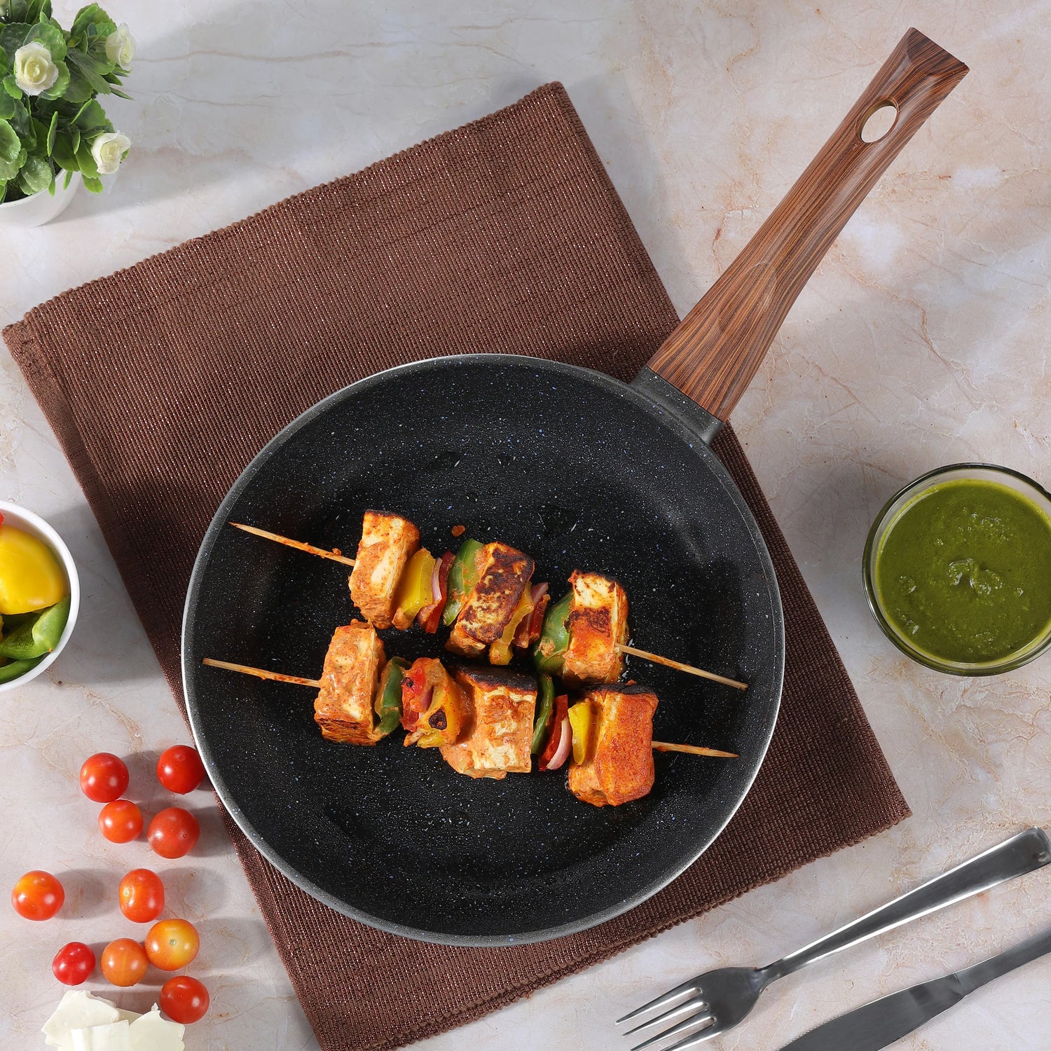 Zest Plus Die Cast Aluminium Frypan - 24 Cm