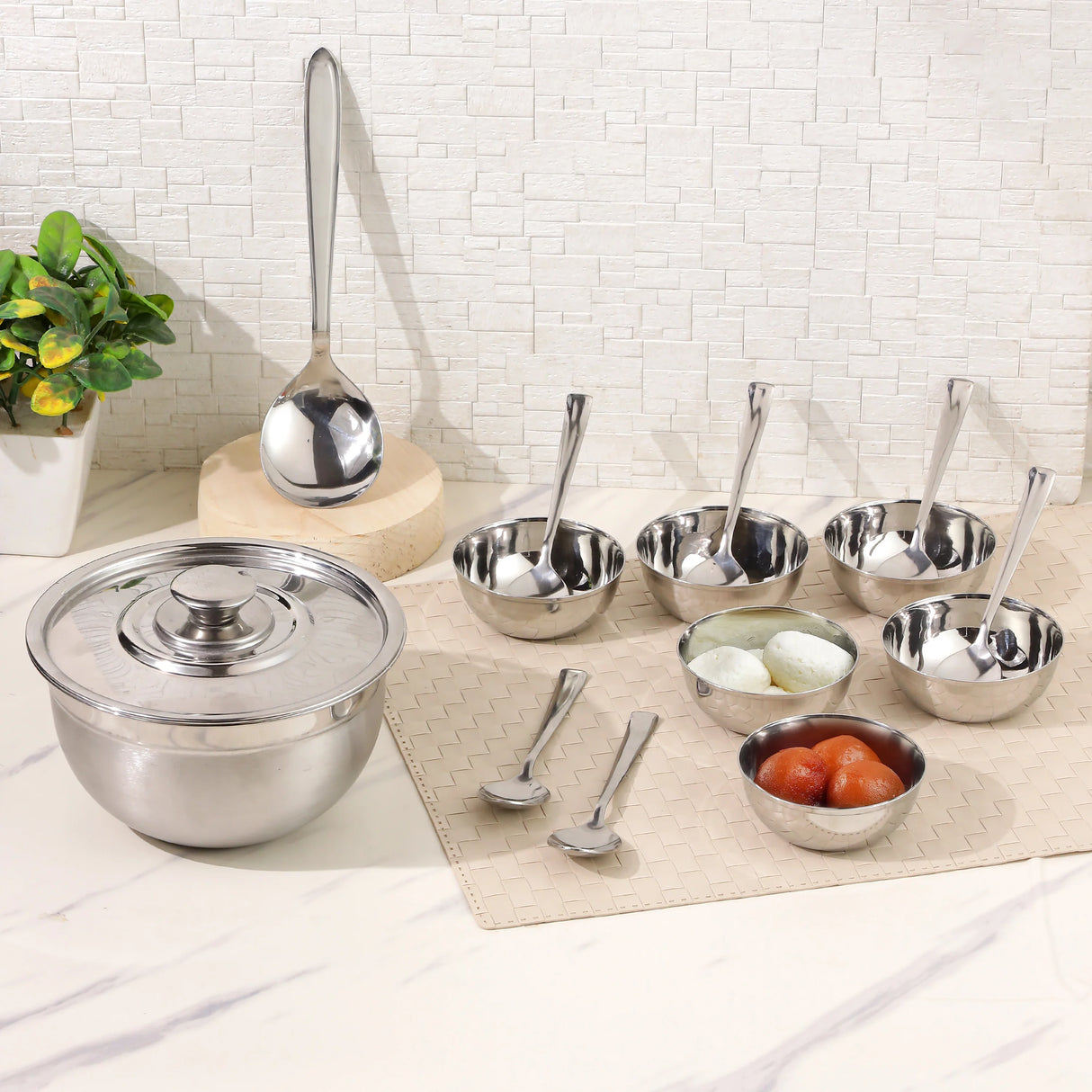 Pudding/Dessert Set, 15-Pieces