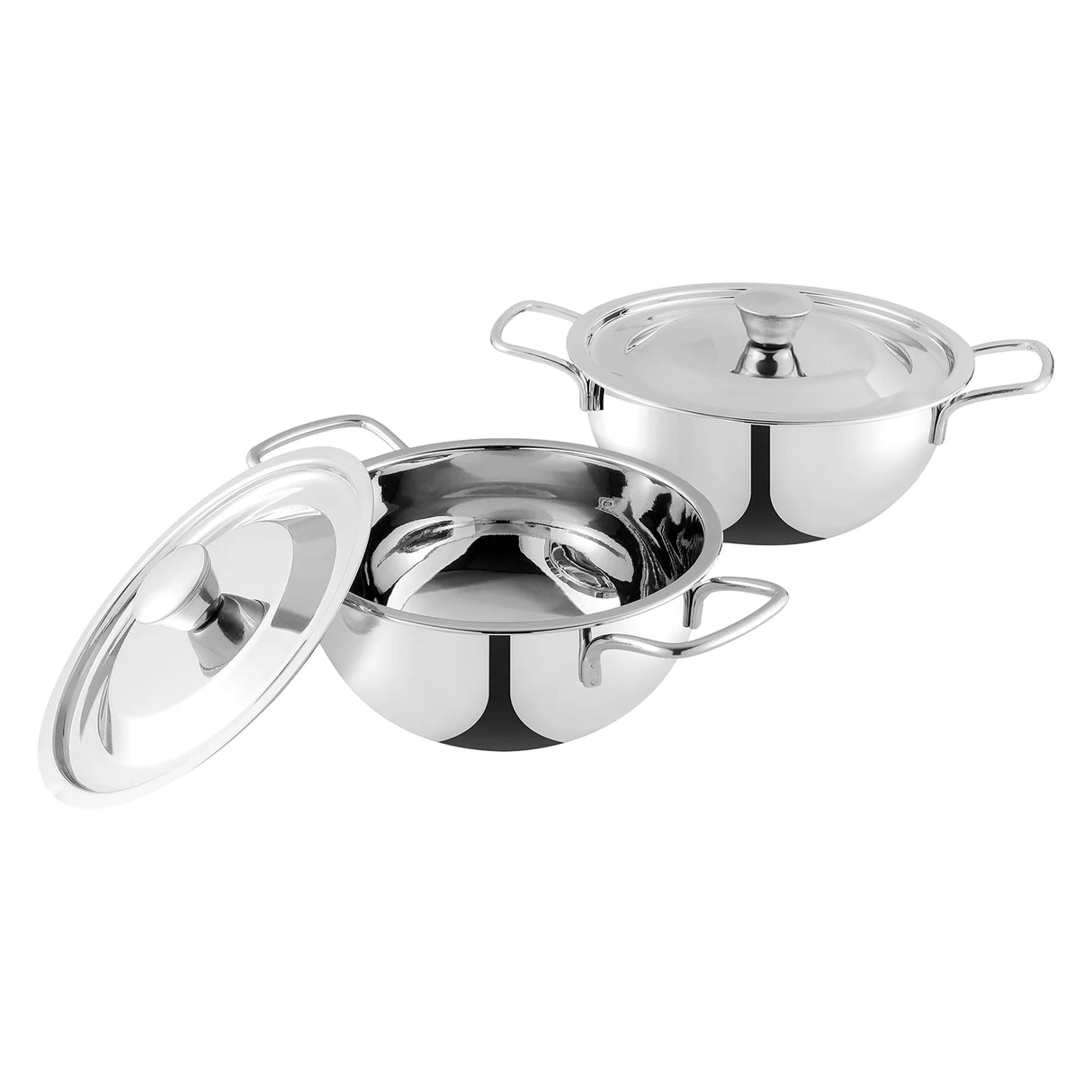 Roma Bowl With Lid Set Of -2 Pcs, 1.3 Litre (16 Cm) And 1.5 Litre (18 Cm) / Serving
