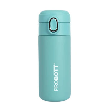 Pride 300ml Thermosteel Hot & Cold Insulated Stainless Steel Travel Flask, Blue | Spill Proof Coffee & Tea Mug | Easy Grip, Easy to Carry | PB 300-06